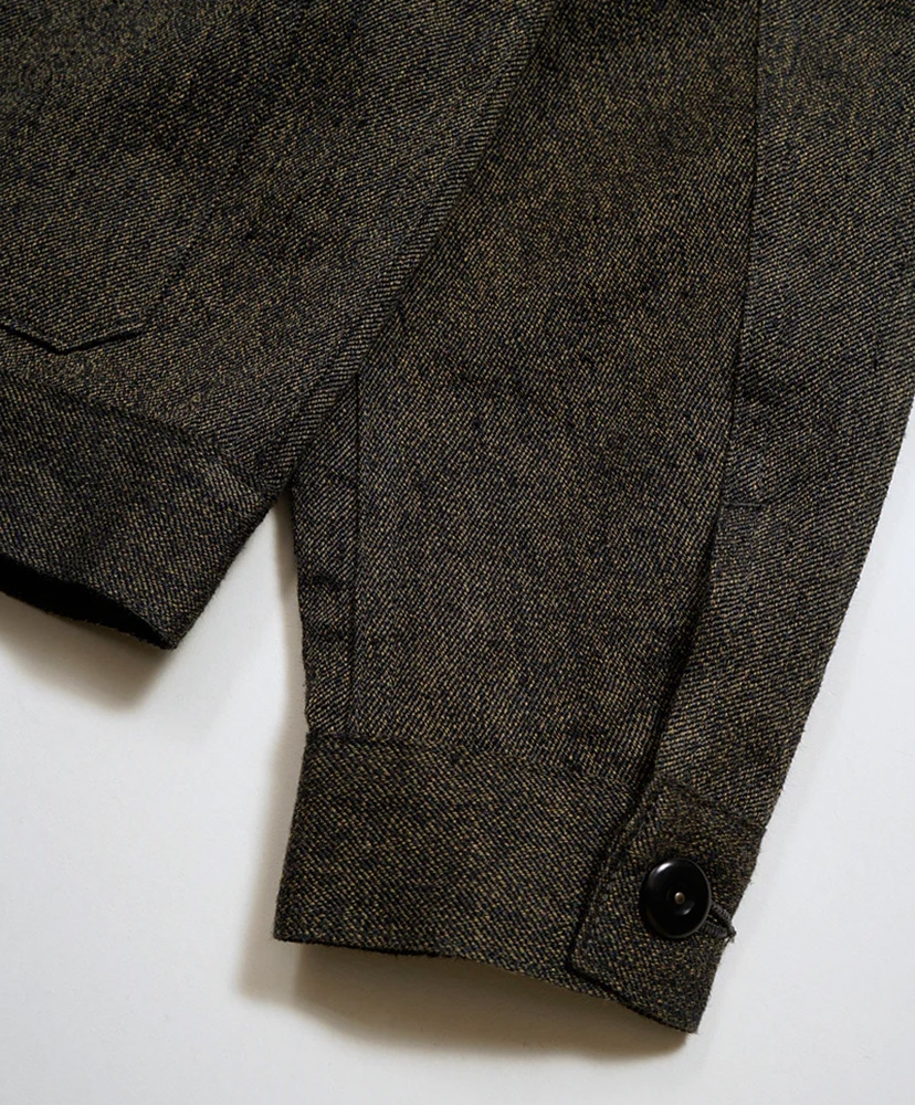 French Work Jacket - Mix Black Chambray Charcoal Gray/チャコールグレイ 46(MEN)