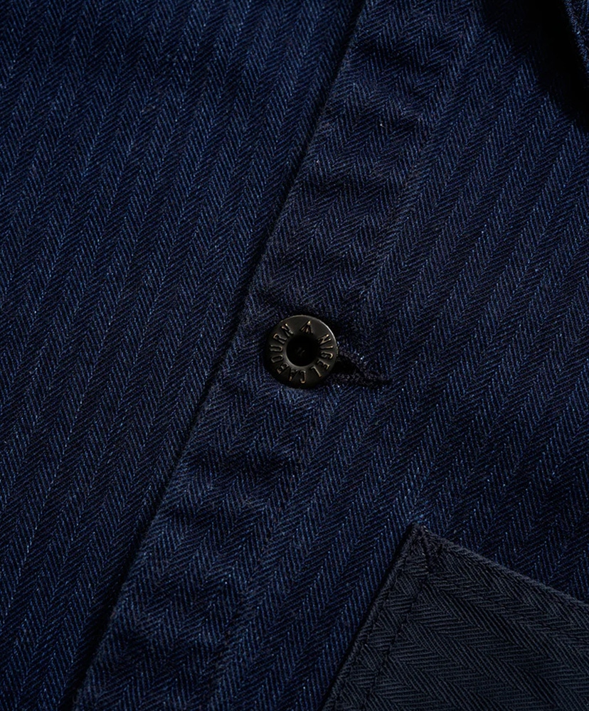 USMC Chore Jacket - Herringbone Indigo/インディゴ 46(MEN)