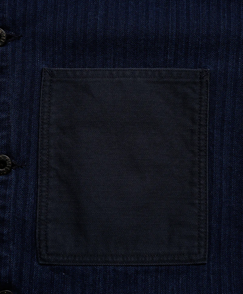 USMC Chore Jacket - Herringbone Indigo/インディゴ 46(MEN)