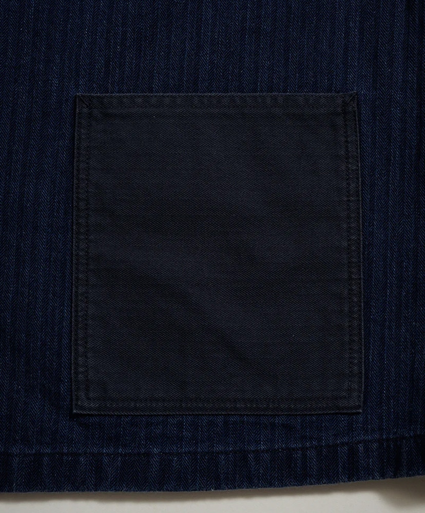USMC Chore Jacket - Herringbone Indigo/インディゴ 46(MEN)