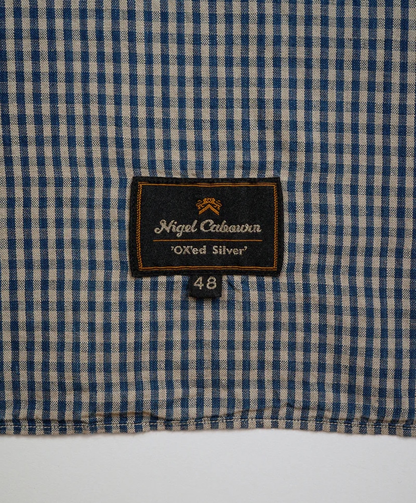 Farmer Stand Shirt - Cotton Linen Blue/ブルー 50(MEN)