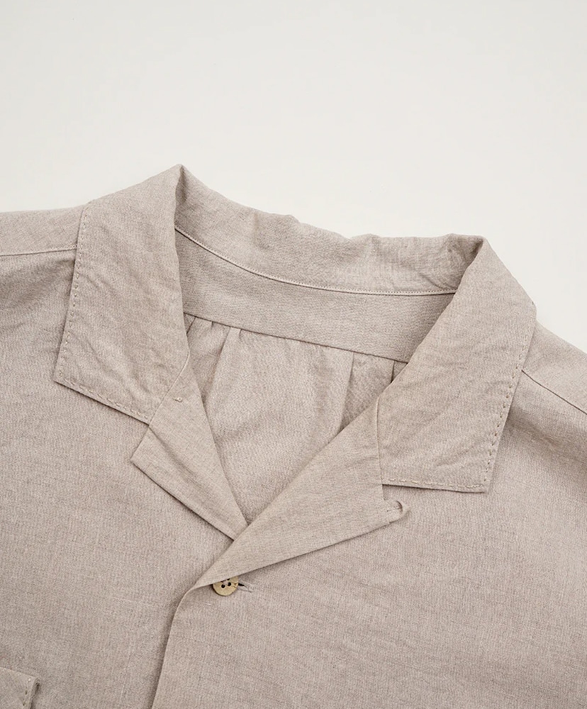 Farmar Open Collar Shirt Ivory/アイボリー 46(MEN)