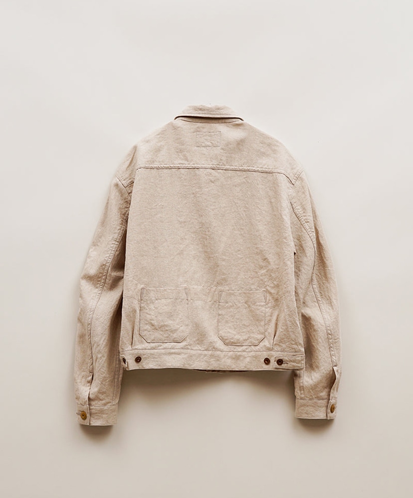 Farmer Jacket - Linen Ivory/アイボリー 48(MEN)
