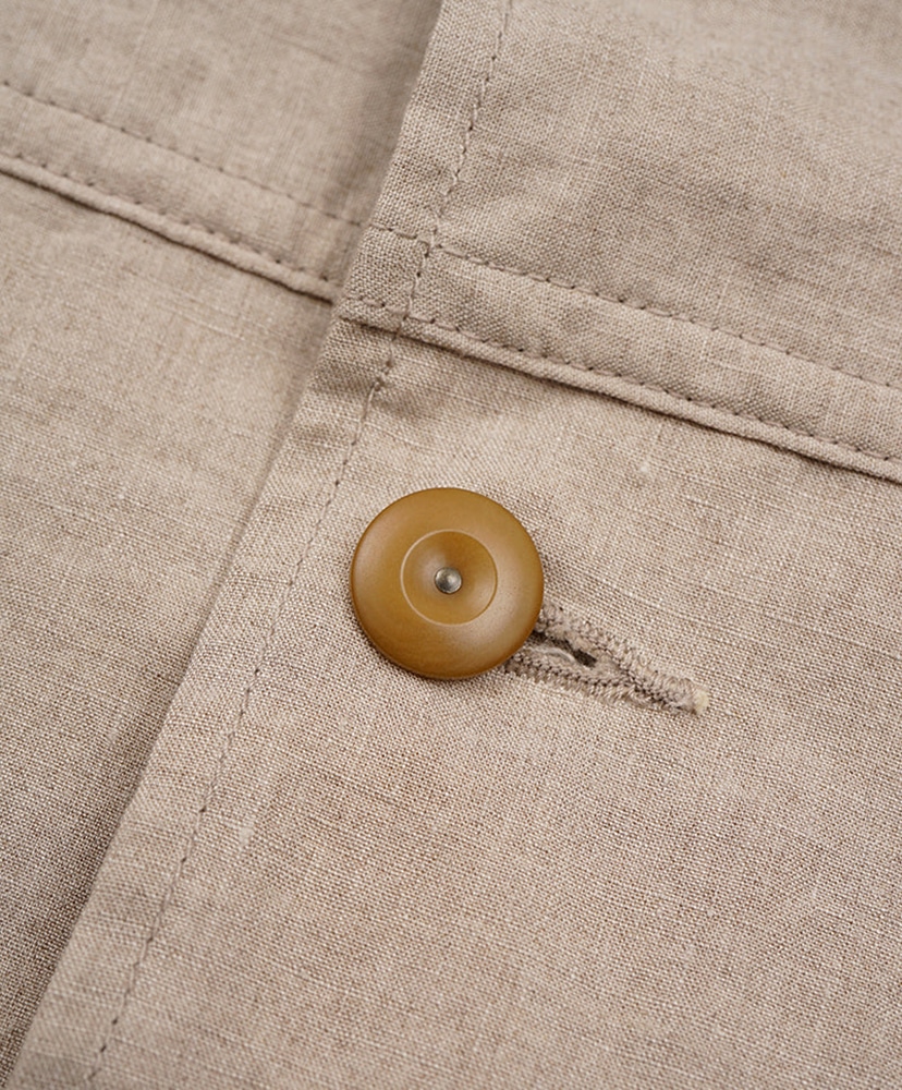 Farmer Jacket - Linen Ivory/アイボリー 48(MEN)