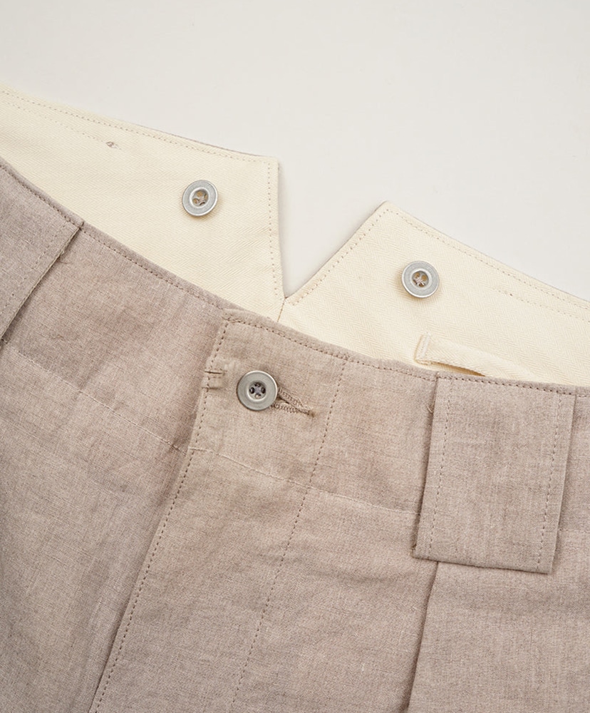 Farmer Pant - Linen Ivory/アイボリー 30(MEN)