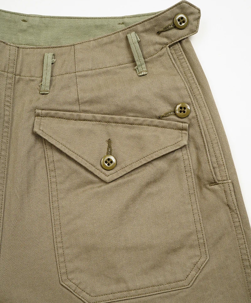 Swedish Ranch Pant - Herringbone Green/グリーン 6(MEN)
