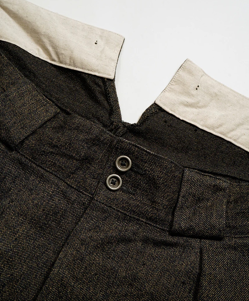 Wide French Work Pant - Chambray Charcoal Gray/チャコールグレイ 30(MEN)