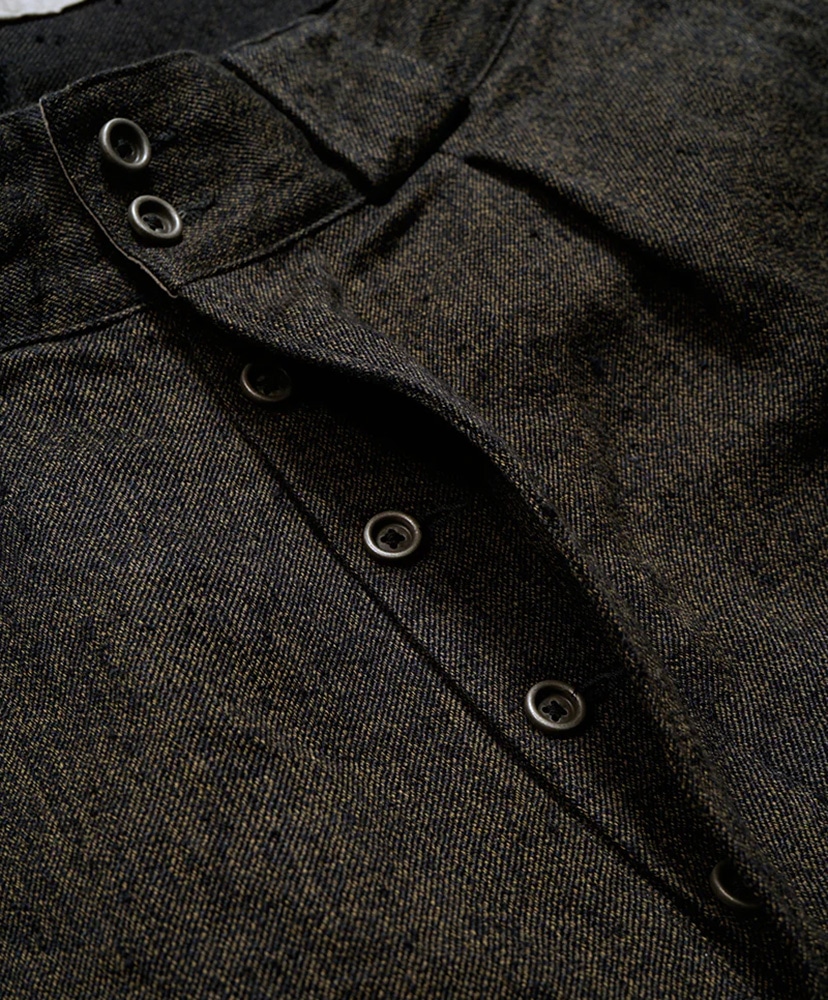 Wide French Work Pant - Chambray Charcoal Gray/チャコールグレイ 30(MEN)