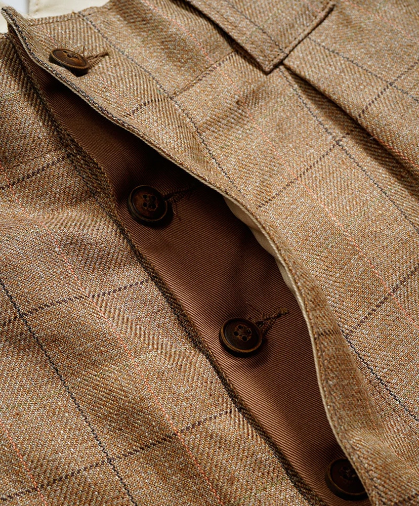 Ranch Worker Pant - Hemp Linen Check Brown/ブラウン 30(MEN)