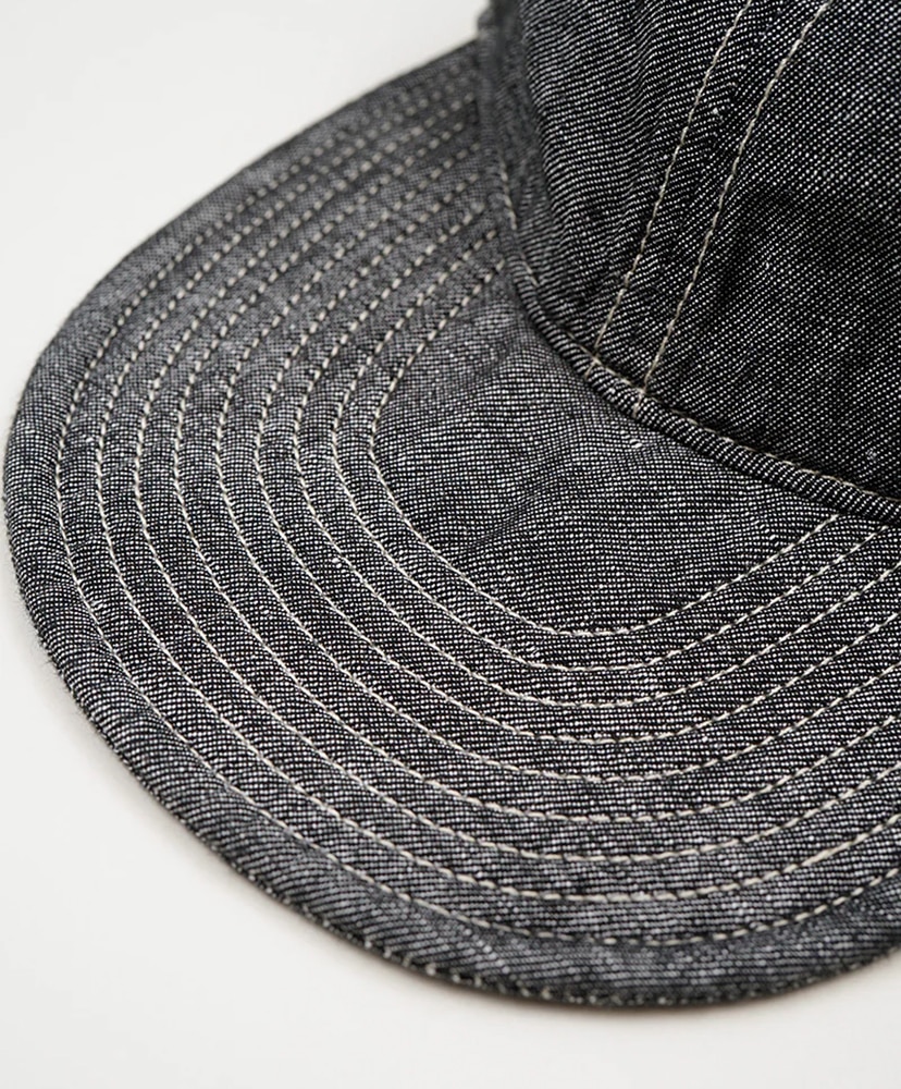 AC01 Work Cap - Linen Denim Indigo/インディゴ F
