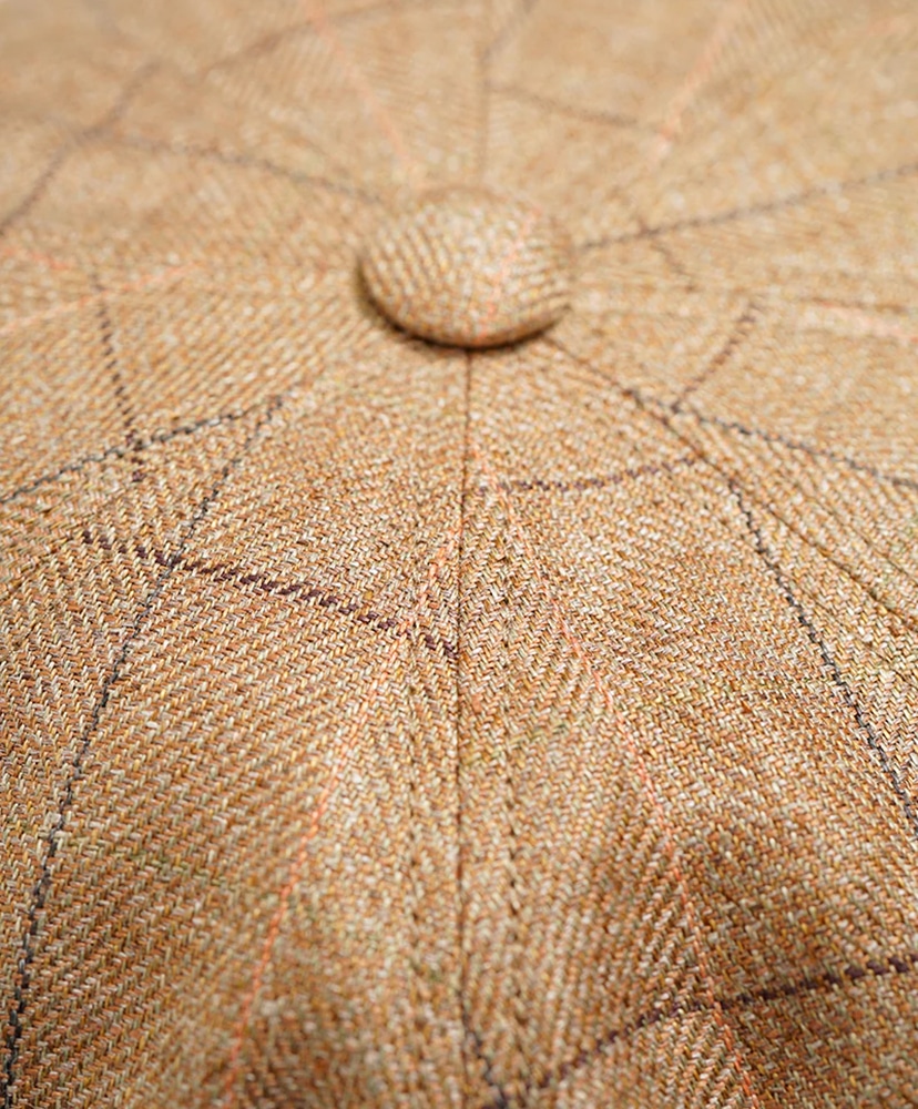 Ranch Worker Cacquette - Hemp Linen Check Brown/ブラウン L(MEN)