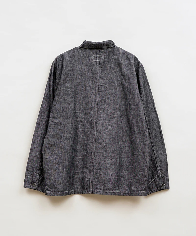 JK03-02 Chore Jacket - Linen Denim Indigo/インディゴ 42(MEN)