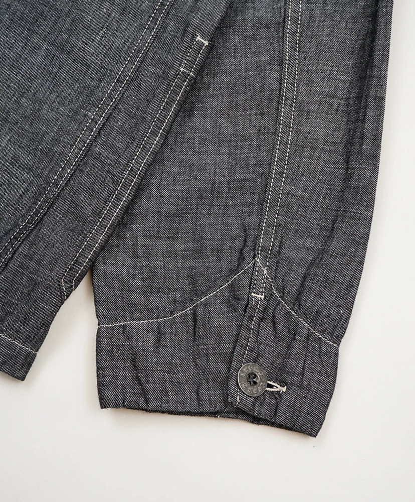 JK03-02 Chore Jacket - Linen Denim Indigo/インディゴ 42(MEN)