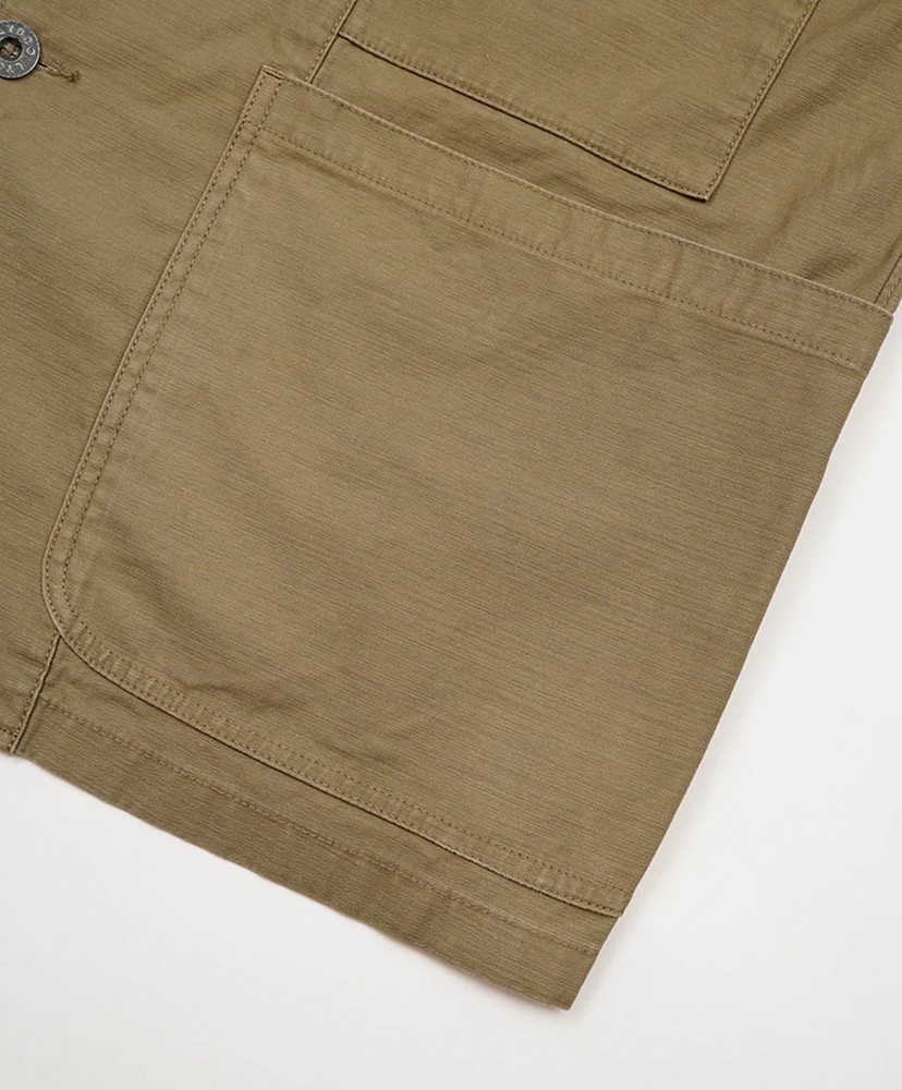 JK04 Work Suit Jacket - Slub Sateen Beige/ベージュ 46(MEN)