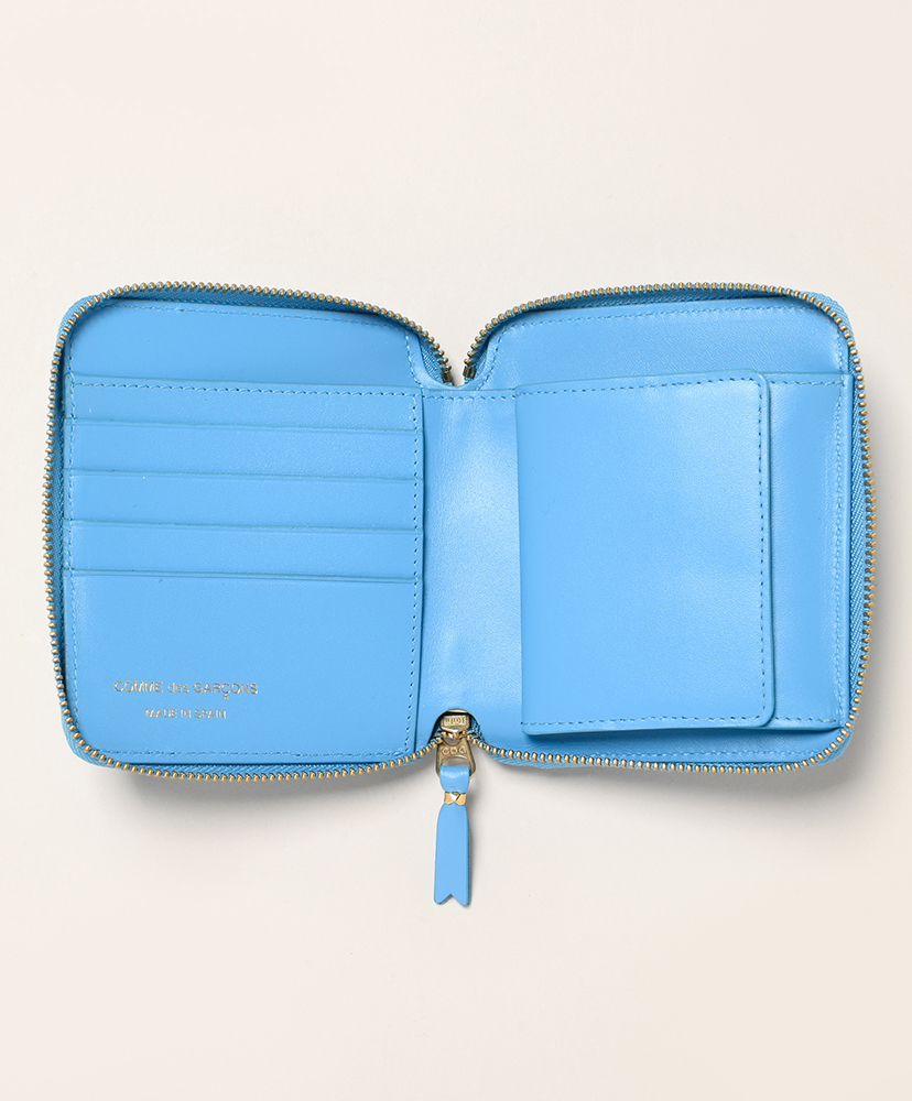 8Z-A021-051 - Classic Leather Line 二つ折りZip Wallet Blue/ブルー ONE