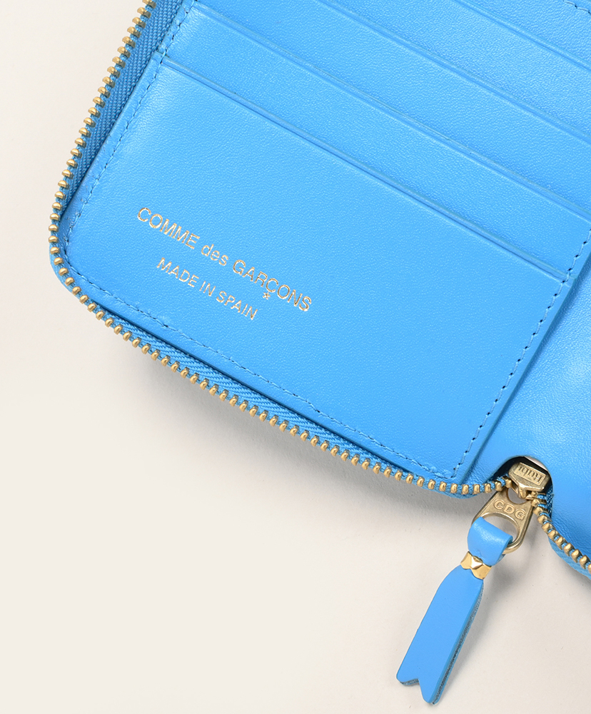 8Z-A021-051 - Classic Leather Line 二つ折りZip Wallet Blue/ブルー ONE