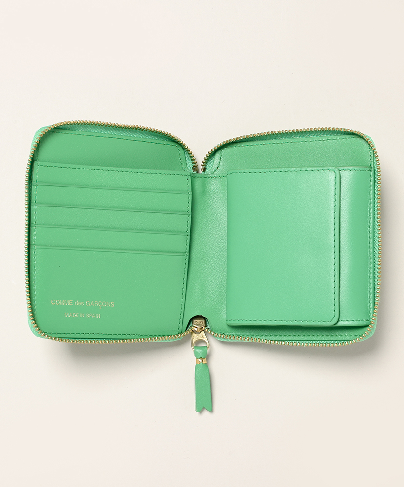 8Z-A021-051 - Classic Leather Line 二つ折りZip Wallet Green/グリーン ONE