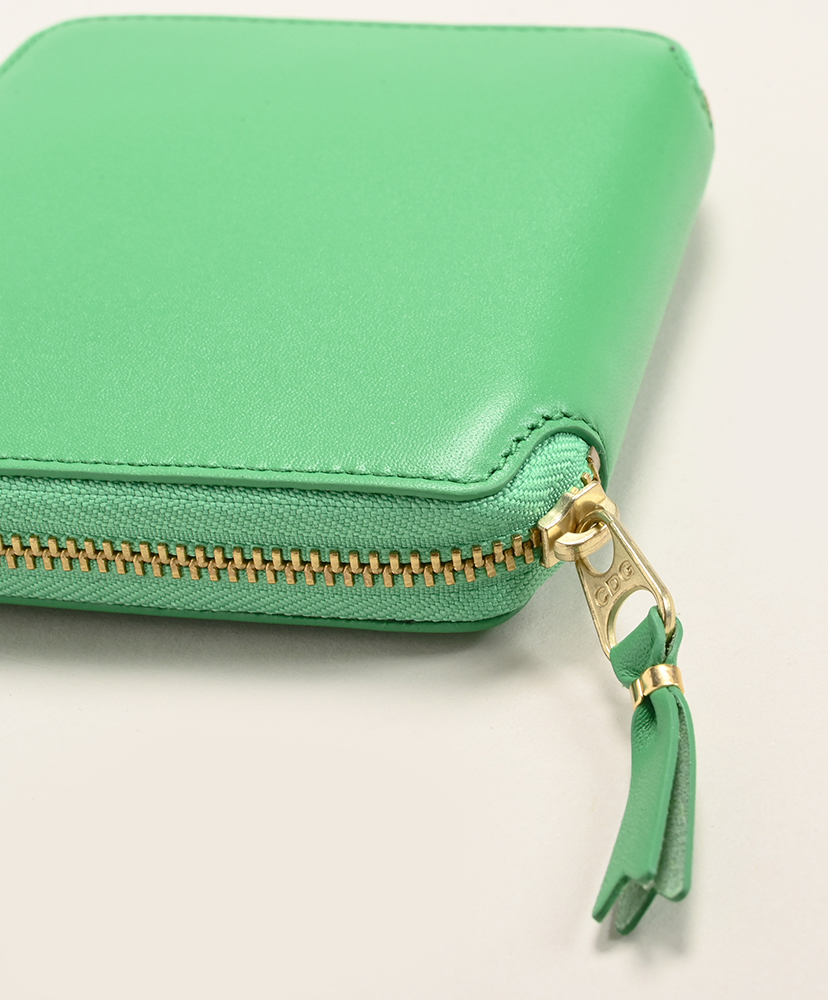 8Z-A021-051 - Classic Leather Line 二つ折りZip Wallet Green/グリーン ONE