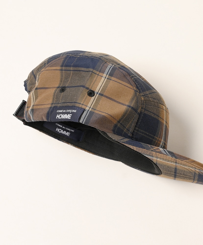 HQ-K602-051 - 綿エステルチェックBRIEFING Brown Khaki Navy/ブラウンカーキネイビー OS