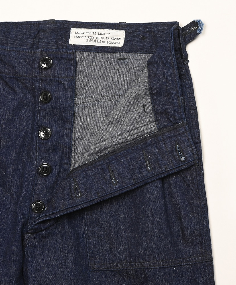 US Army Baker Pants Cotton Linen Denim Indigo/インディゴ L(MEN)