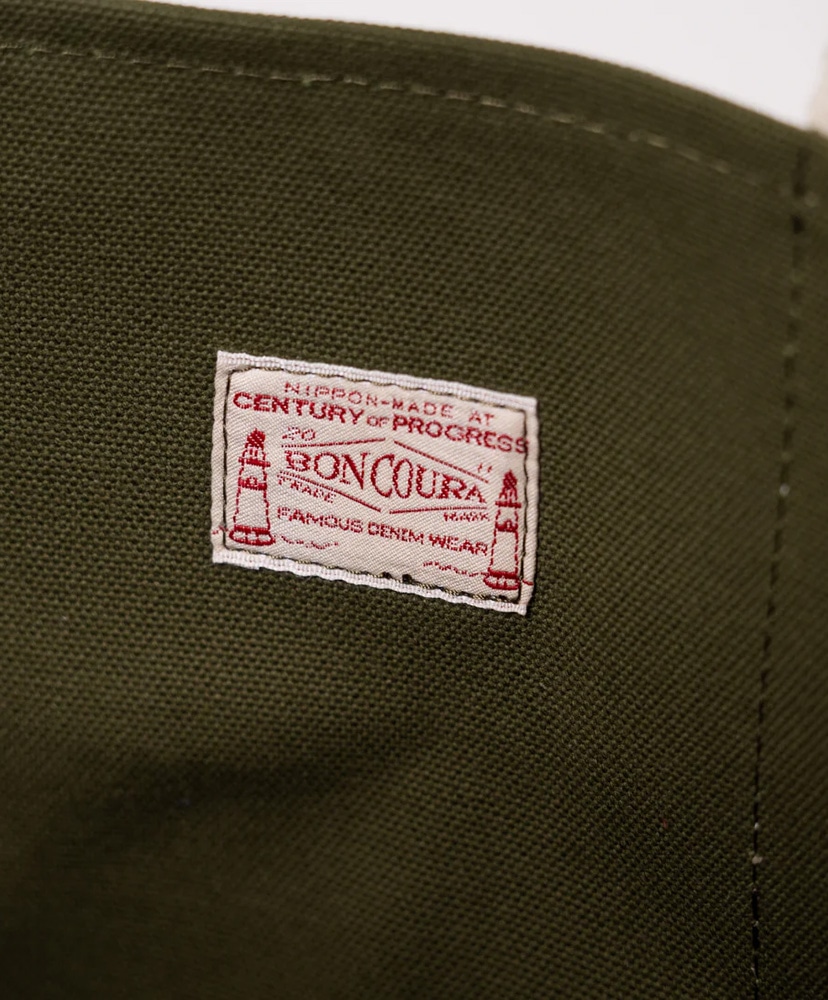 Boat Tote Army Olive Duck × Paraffin Brown Duck F