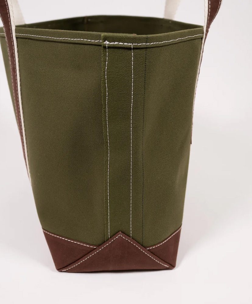 Boat Tote Army Olive Duck × Paraffin Brown Duck F