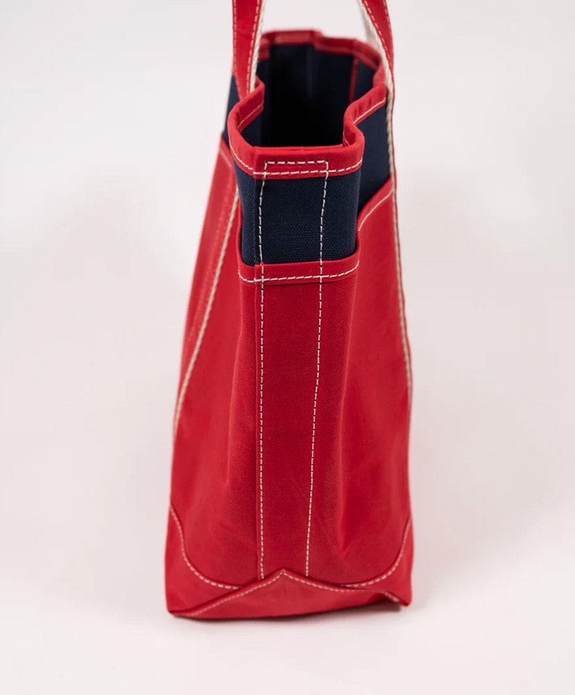 Pocket Boat Tote Navy Duck × Paraffin Red Duck F