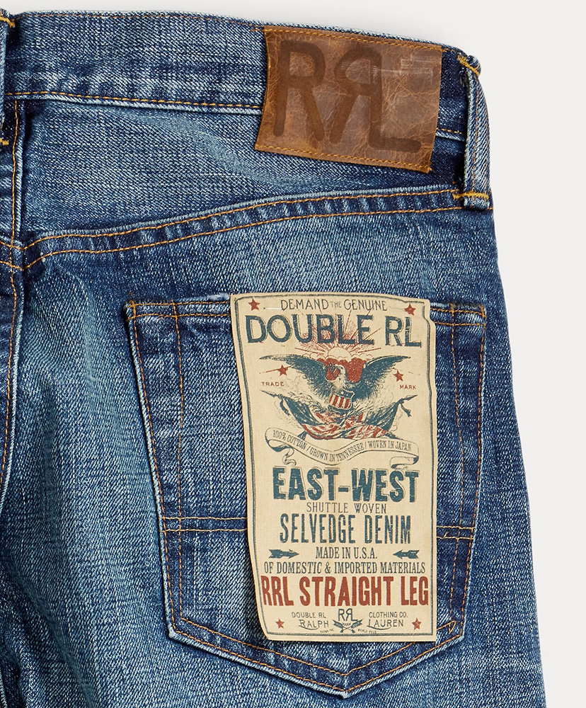 ストレート フィット Hillsview セルビッジ ジーンズ ヒルズビューウォッシュ W28L30(MEN)