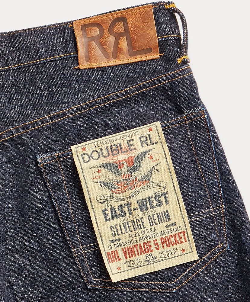 ヴィンテージ 5ポケット イーストウエスト セルビッジ ジーンズ イースト/ウェスト リンス W28L30(MEN)