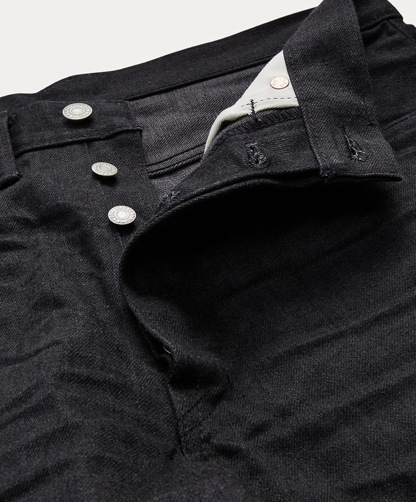 ヴィンテージ 5ポケット ブラック セルビッジジーンズ ニューブラックオンブラック W28L30(MEN)