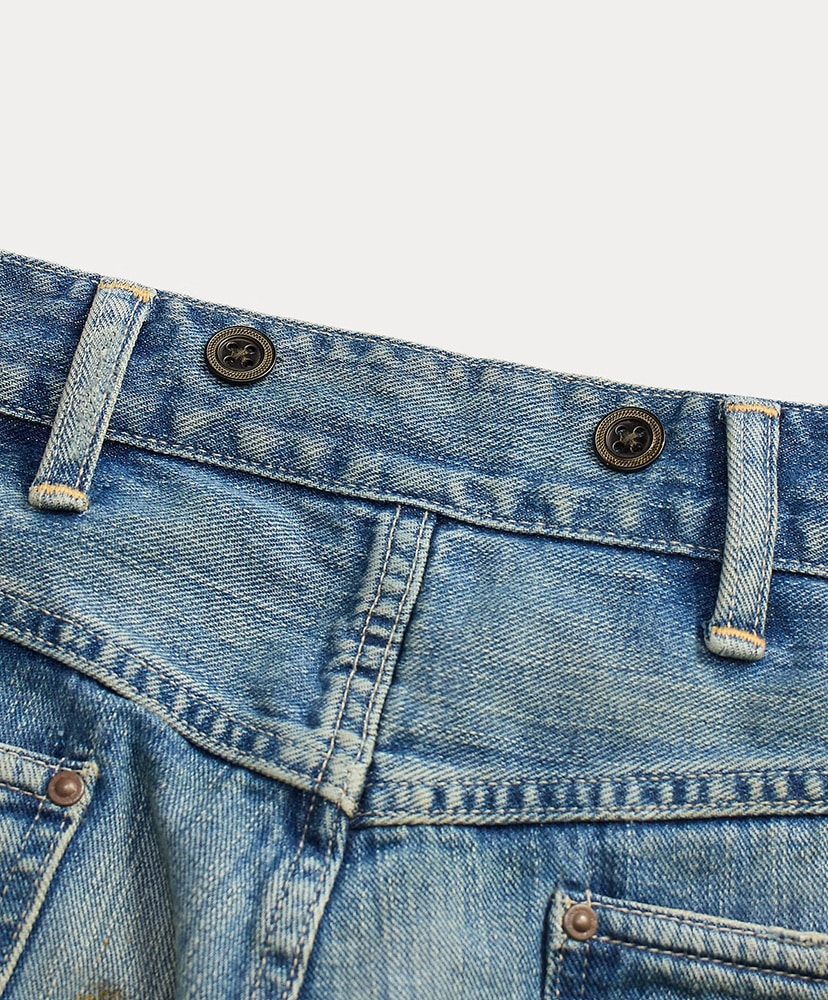 ストレート フィット Eastborough ディストレスト ジーンズ イーストボロー ウォッシュ W34L32