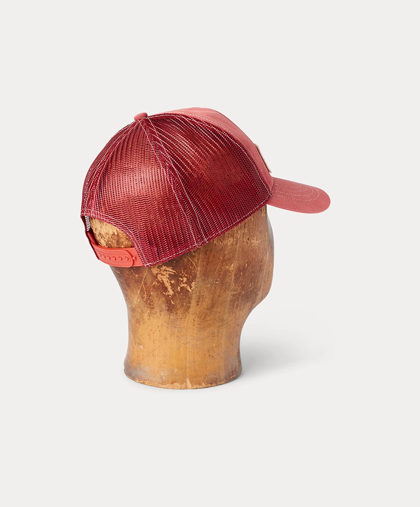 ロゴパッチ ツイル トラッカー キャップ フェイデッド レッド ONE