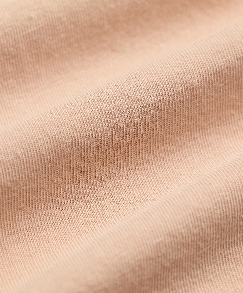 コットンヘンプ グラフィック Tシャツ フェイデッド ピンク L(MEN)