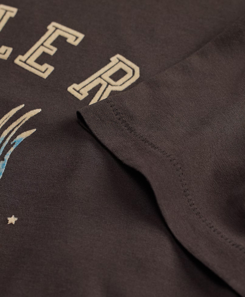 ガーメントダイド ジャージー グラフィック Tシャツ フェイデッド ブラック L(MEN)