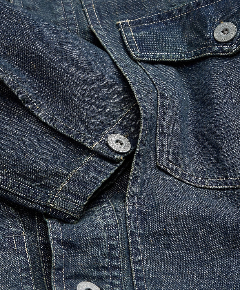 インディゴ デニム オーバーシャツ ダークウォッシュ L(MEN)