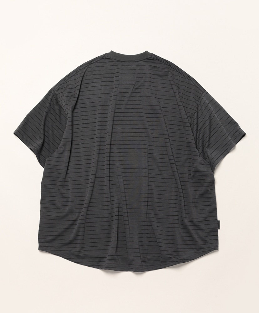 Super Big Side Stripe Tech SS Tee Charcoal/チャコール L(MEN)