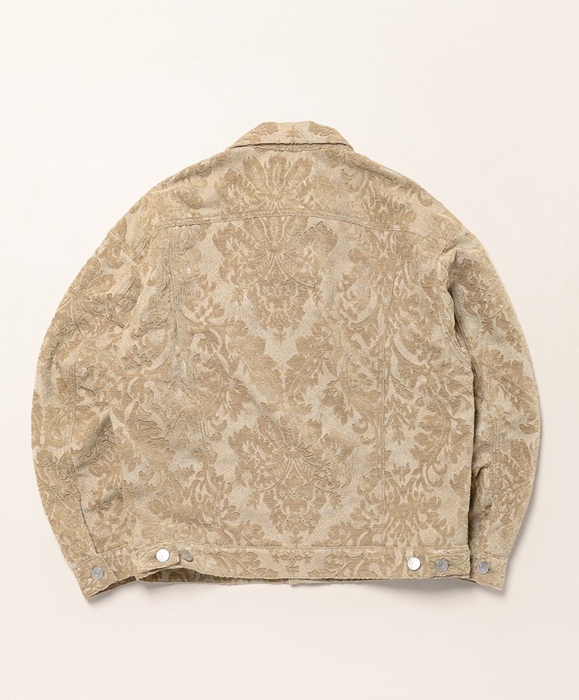 WQ-J203-051 - エステルパイルダマスク Levi's Wネーム Beige/ベージュ L(MEN)