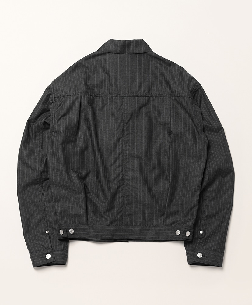 エステルビスコースストライプ - Levi's Wネーム Charcoal×Sax/チャコール×サックス L(MEN)