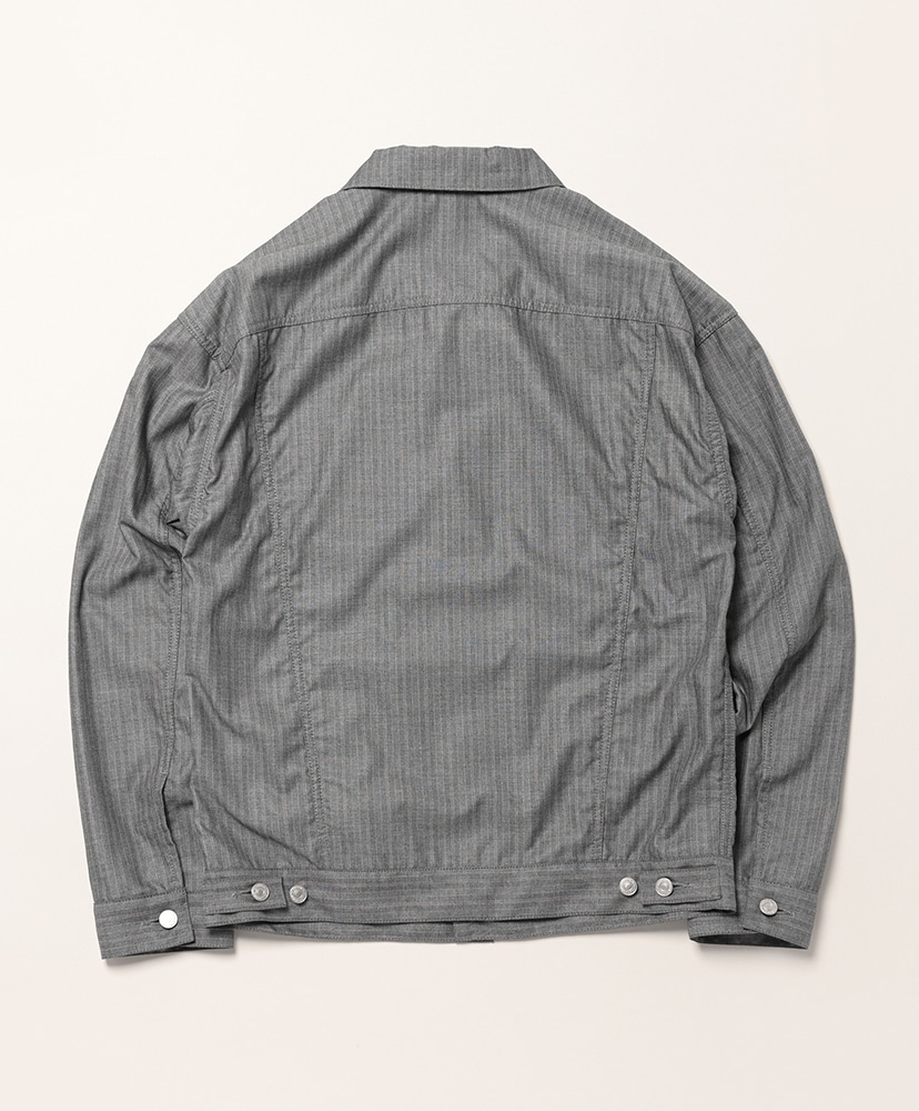 エステルビスコースストライプ - Levi's Wネーム Gray×Pink×White/グレー×ピンク×ホワイト L(MEN)