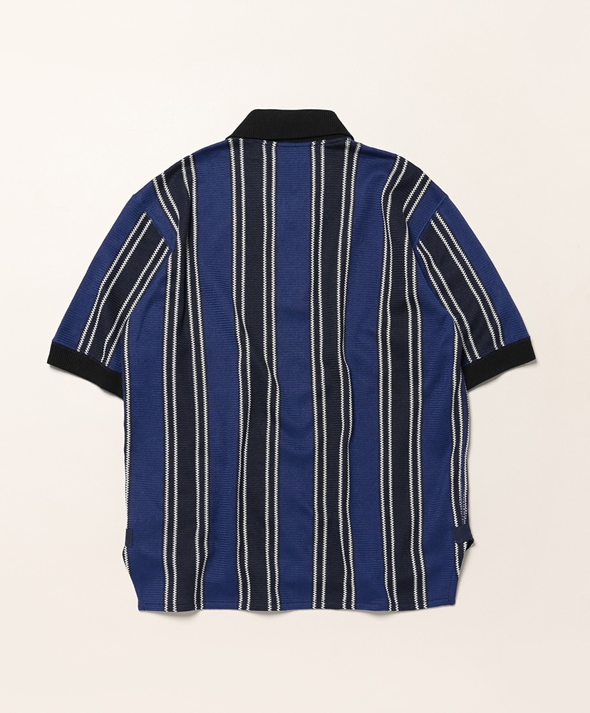 WQ-T009-051 - 綿エラステルラッセル Navy×Blue×White/ネイビー×ブルー×ホワイト L(MEN)