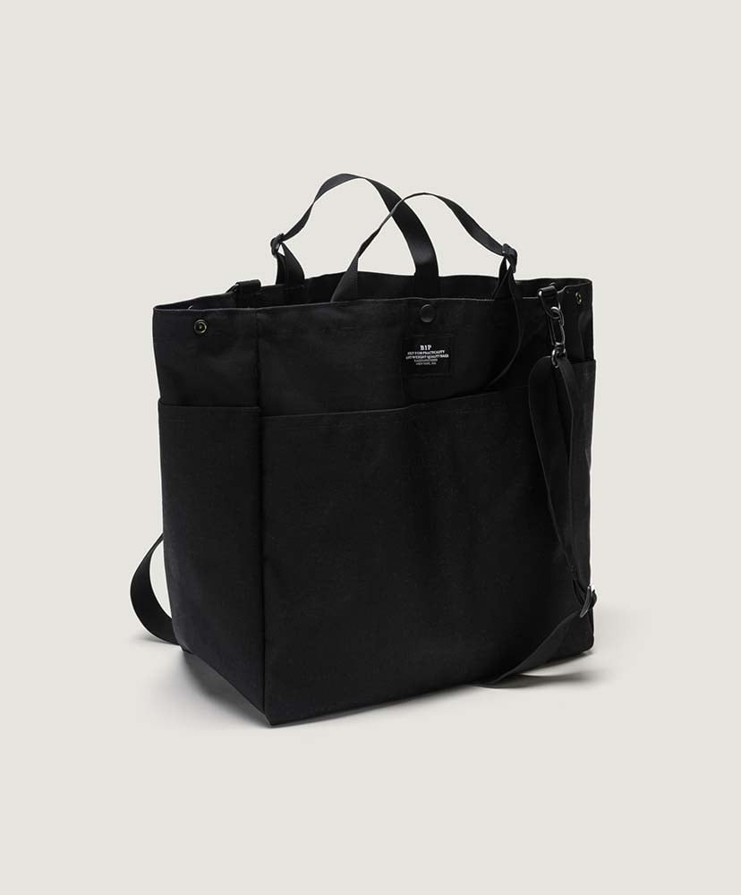 Carry-all Beach Bag - Canvas Nylon Black/ブラック FREE