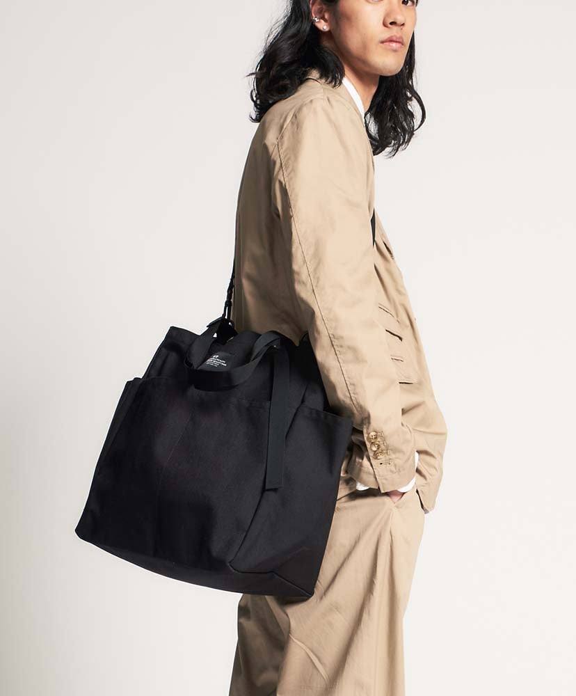 Carry-all Beach Bag - Canvas Nylon Black/ブラック FREE