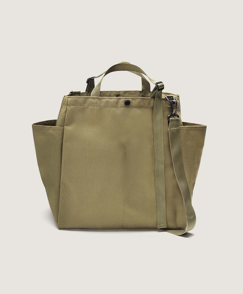 Carry-all Beach Bag - Canvas Nylon Khaki/カーキ FREE