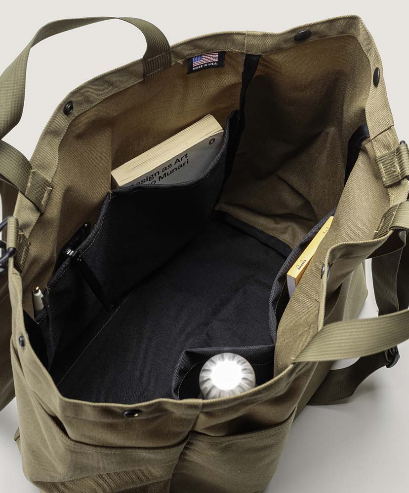 Carry-all Beach Bag - Canvas Nylon Khaki/カーキ FREE