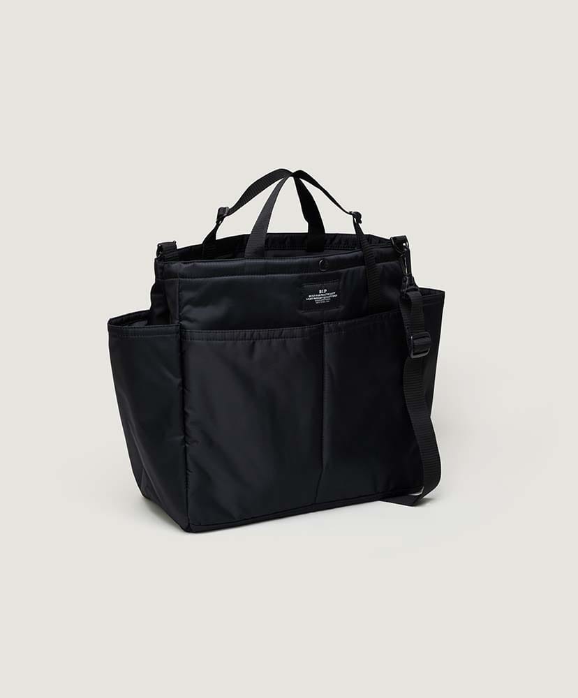 Carry-all Beach Bag - Poly Fill Nylon Black Puffer/ブラックパファー FREE