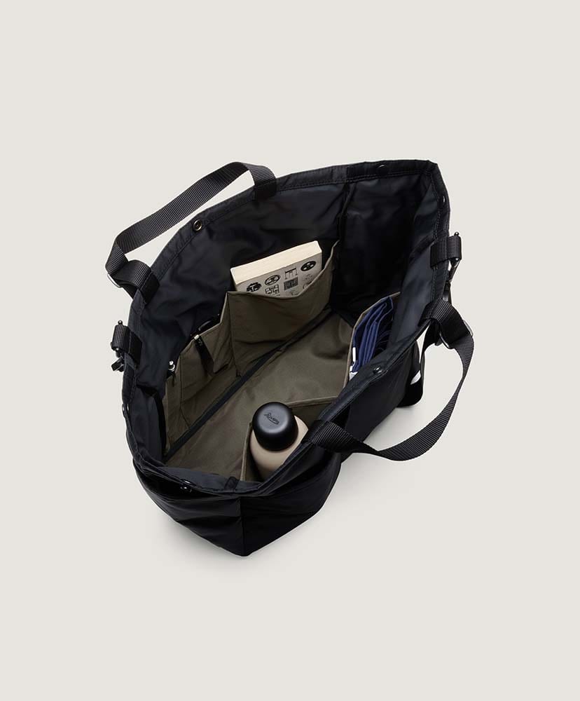 Carry-all Beach Bag - Poly Fill Nylon Black Puffer/ブラックパファー FREE