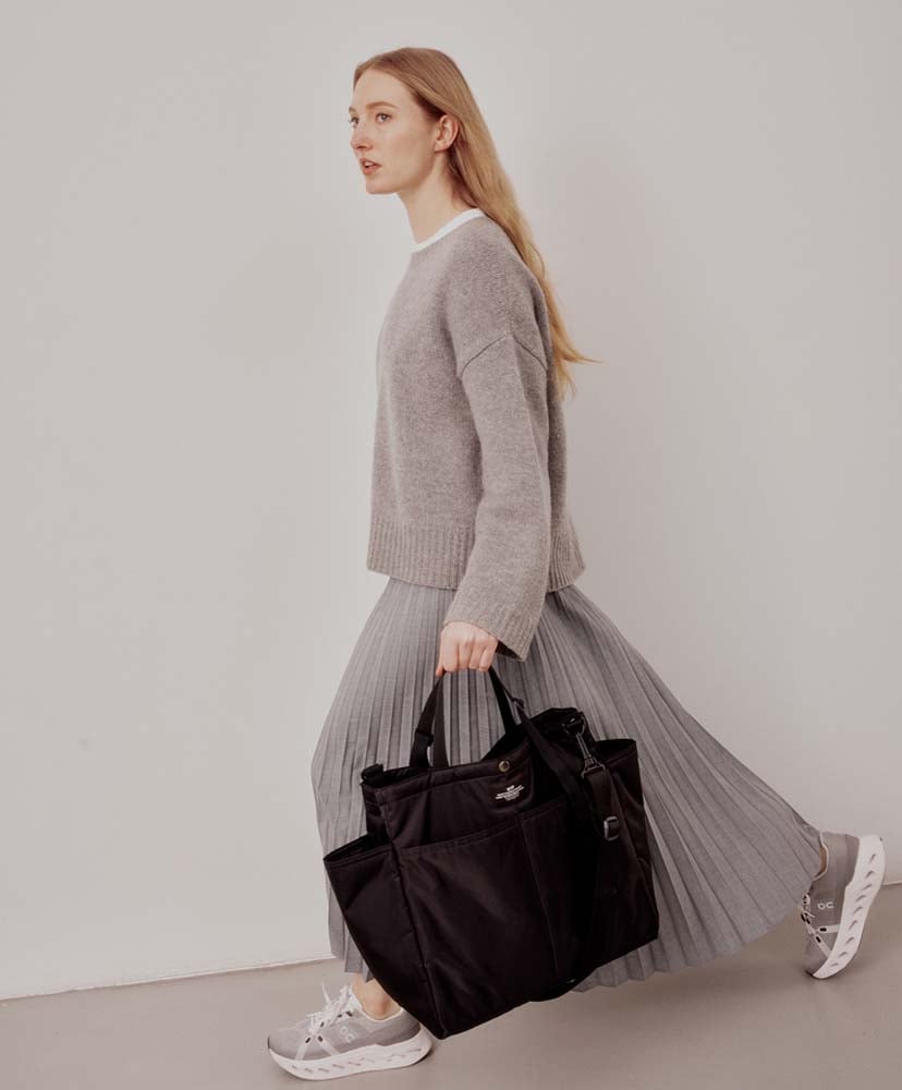 Carry-all Beach Bag - Poly Fill Nylon Black Puffer/ブラックパファー FREE