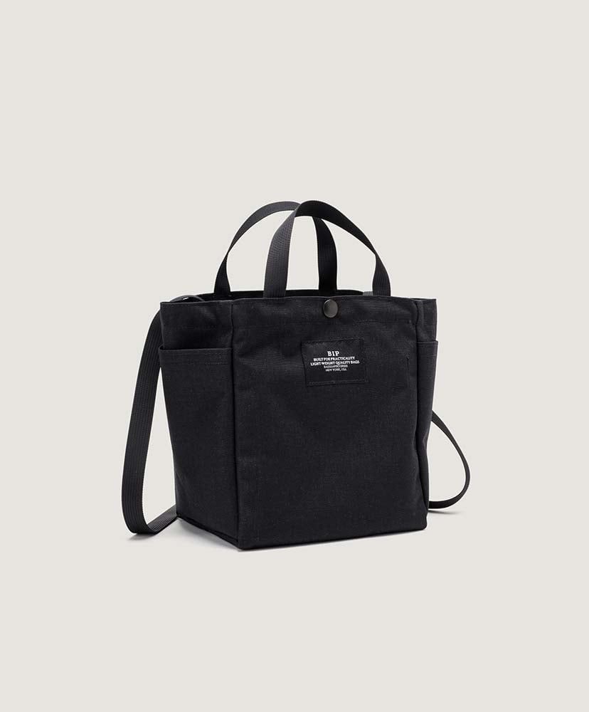 Small Side Pocket Tote - Canvas Nylon Black/ブラック FREE