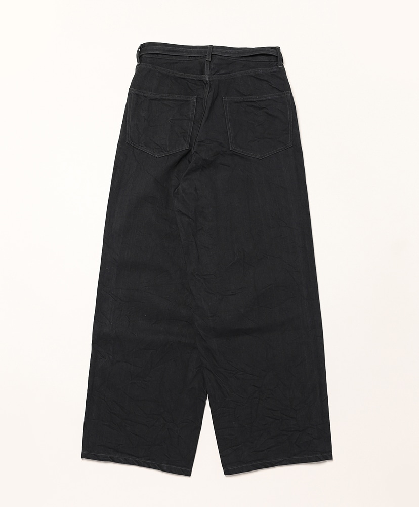 12.9oz Denim Bias Belted Pants SulfurBlack/サルファーブラック 0(WOMEN)