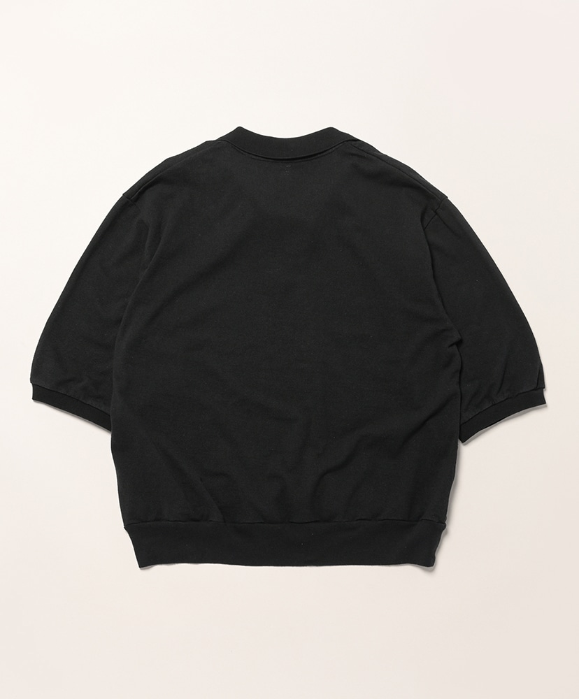Co/Silk Nep Skipper Cropped Sleeve Black/ブラック 2(MEN)